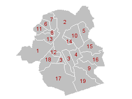 Arrondissement di Bruxelles-Capitale – Mappa