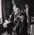 Winston Churchill mit Sohn Randolph Frederick Churchill und Enkel Winston Spencer Churchill, 1953
