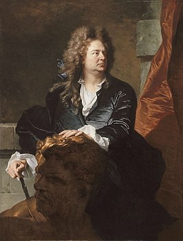 Portret van Martin Desjardins door Hyacinthe Rigaud. Louvre, Parijs.