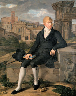 Frederik IV als erfprins in Rome (Gottlieb Schick, 1806)