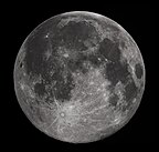 Full moon as seen from Earth's northern hemisphere.