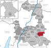 Lage der Gemeinde Höhenkirchen-Siegertsbrunn im Landkreis München