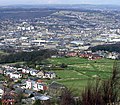 Kirklees merkezi Hüddersfield panoraması