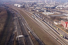 Ingang Botlekspoortunnel nabij A15