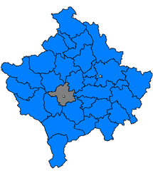 Malishevë – Mappa