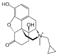 Chemical structure of Methylnaltrexone.