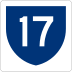 Highway 17 marker