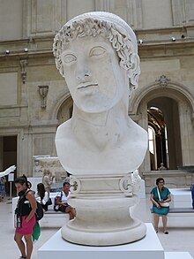 An bust of Ptolemy c. 130-140 AD in the Louvre, restored by Bartolomeo Cavaceppi