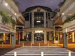 Cairns railway station at dusk