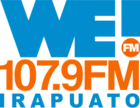 Logo used as WE 107.9 Radio until January 2025