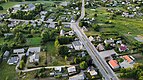 Birdview of Židikai main street