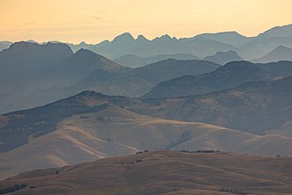 Südliche Absaroka Range im Yellowstone-Nationalpark, Wyoming