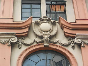 The building's architectural details