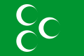 Osmanlı savaş bayrağı. Aynı zamanda Rumeli eyaletinin bayrağı olarak da kullanılmıştır