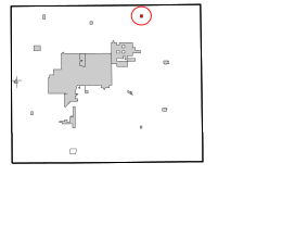 Location in Garfield County and the state of Oklahoma.