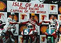 Hislop (l.) zusammen mit Brian Reid und Robert Dunlop 1992