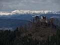 Metnitzer Berge (links Prankerhöhe, etwas versteckt ganz hinten Goldachnock und Kirbisch) von Südosten