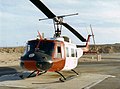 US Army UH-1H Huey helicopter at MFO South Camp, Naama Bay 1989