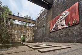 Outdoor-Galerie im Bunkerdurchgang