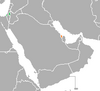 Location map for Bahrain and the State of Palestine.