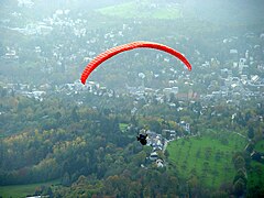 Gleitschirm über Baden-Baden