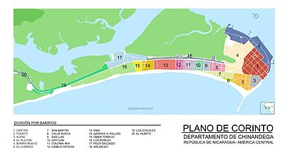 Schematischer Plan von Corinto