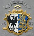 Wappen auf dem Marktbrunnen von 1803