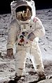 Apollo spacesuit worn by astronaut Buzz Aldrin on Apollo 11