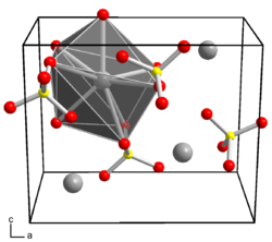 Elementarzelle von Bariumsulfat