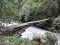 Kragträgerbrücke in Himachal Pradesh, Indien