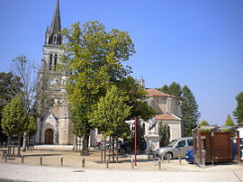 The church in Laluque