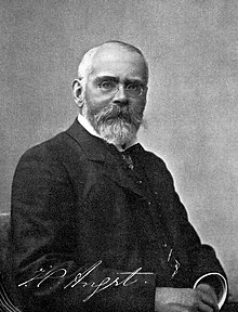 Heinrich Angst (1847–1922) Kaufmann, Antiquitäten Sammler, erster Direktor des Schweizerischen Landesmuseums in Zürich. Fotografie von Ph. & E. Linke, Zürich.