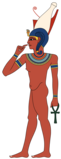 Heru-pa-khered, a form of Horus represented as a child