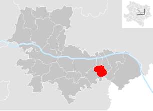 Lage der Gemeinde Königstetten im Bezirk Tulln (anklickbare Karte)