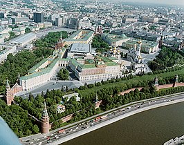 Het Kremlin vanuit de lucht