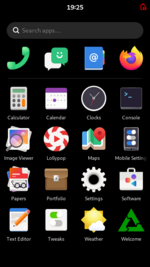 Phosh homescreen