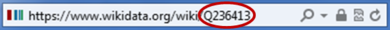 URL Wikidata