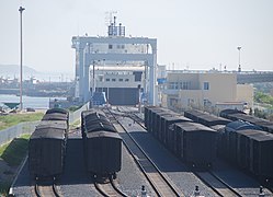 The Lüshun (Dalian) terminal of the Bohai Train Ferry