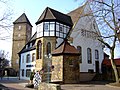 ehem. Schloss-Kapelle des Deutschordens- Schlosses, links der Bergfried