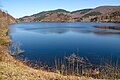 Blick vom Staudamm über den See