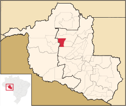 Location in Rondônia state