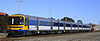 Four BR Mark 2 coaches with DC4409 on a test run at Masterton in 2008