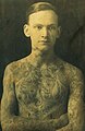 Tattoist Amund Dietzel 1914 number 2 hook image (21,343 views in 12 hours)