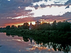 Vologda'da Vologda Nehri