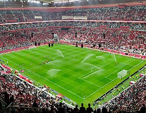 Das Stadion beim Eröffnungsspiel im November 2021