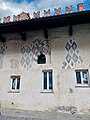 Part of the lozenge decoration of the rooms in the east wing of the castle, second half of the 14th century.