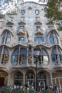 Casa Batlló in Barcelona, by Antoni Gaudí (1904)