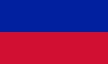 Adanın tamamı Haiti kontrolündeyken kullanılan Haiti bayrağı (1822–1844)