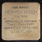 Stolperstein für Heinrich Hirsch