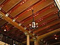 The lobby ceiling.